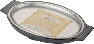 CAC China SBPL-12SET Platter Set SS Bakelite Oval 2-PC [Platter I Underliner] 11-1/2" I 13-3/4"