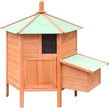 vidaXL Chicken Cage Solid Pine & Fir Wood 49.6"x46.1"x49.2