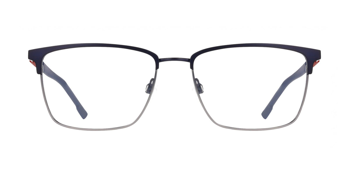 E1161 N 414 MATTE NAVY 55/17/145 MALE Eyewear Frame by Flexon – 55/17/145, Plastic, Matte Navy, Model FLEXON E1161 N