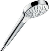 hansgrohe Croma Select S Low Flow 4-inch Handheld Shower Head Modern 3 SoftRain, IntenseRain, Pulsating Massage 04724400