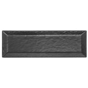 Cal-MIL Rectangular Melamine Platter Faux Slate Collection 21"L by CAL MIL PLASTIC PRODUCTS INC – Large, Plastic, Black, Model 688640193698