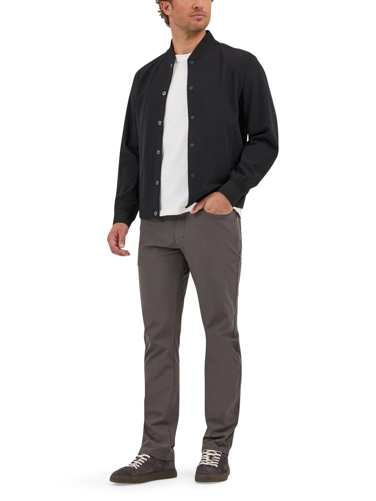 Men's X Move 5-Pocket Performance Pant by Lee – Polyester, Static Gray, Model 112364245