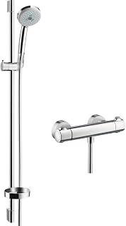 hansgrohe Brausenkombination Croma 100 Multi/Ecostat 1001 SL und Duschstange Unica'C 90cm 27085000