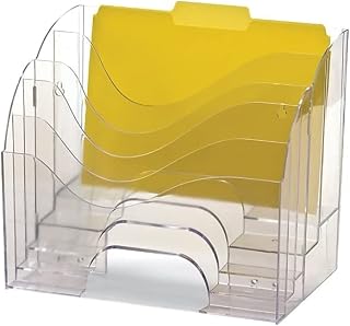 Officemate Two-Way Organizer, 5-Tier, Clear (22924)