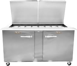 Traulsen UST6012-LR-SB Dealers Choice Compact Prep Table Refrigerator With Low-Profile Flat Lid