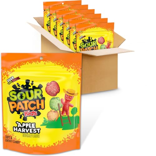 Sour Patch Kids Apple / 10 Ounce (Pack of 6) / Green,Orange,Red Gummy Candy