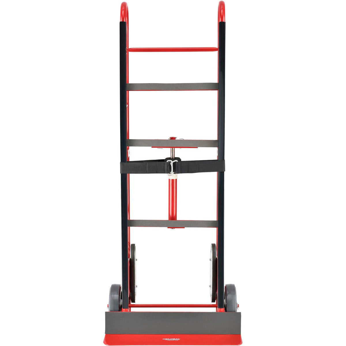 2-Wheel Professional Appliance Hand Truck by Global Industrial – 24"L x 17"W x 59"H, Steel, Red, Model 168067