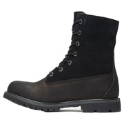 Women's Authentic Mid Warm Lined Waterproof Boot by Timberland – 6.5, Leather, Black