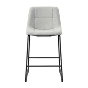 Gray Diam Counter Height Upholstered Dining Chairs Set of by Starlight Canyon Home – Iron, Fabric, Grey, Pack of 2