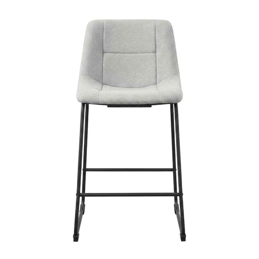 Gray Diam Counter Height Upholstered Dining Chairs Set of by Starlight Canyon Home – Iron, Fabric, Grey, Pack of 2
