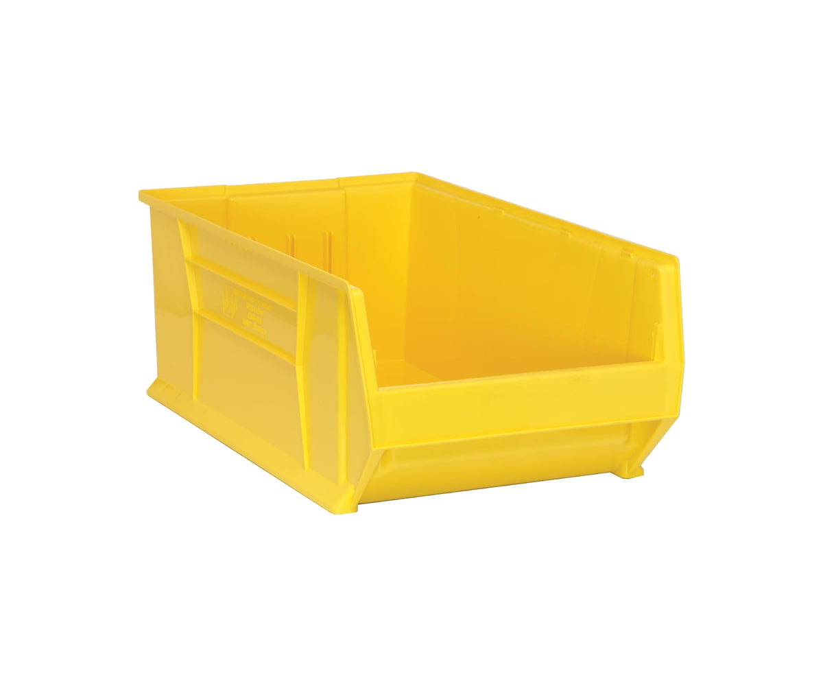 Quantum Storage QUS975 Plastic Stacking Hulk Container - 29-7/8" x 18-1/4" x 12" - 1 Pack by QUANTUM STORAGE SYSTEMS – 30" L x 19" W x 12" H, 6543.72 cubic_inches, Model QUS975YL