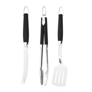 3-Piece BBQ Tool Set: Stainless Steel Grilling Spatula by Hamilton Beach – Stainless Steel, Model HNA625