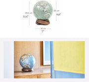 Globe, Cute Elegant Premium Decorative Creative with Black Walnut Base 10 Inch Diameter Clear Text Marking by SYUKMH – One Size, resin, World Globe E, Model VXVVAYCBA