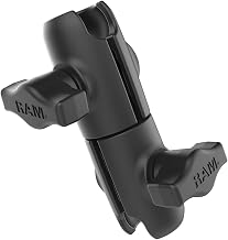 Double Socket Swivel Arm for B Size 1" Balls, 360° Rotation | Composite articulating connector arm, compatible with RAM Mounts B Size 1" ball components