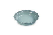 Le Creuset Stoneware Fluted Pie Dish, 9 Inch, Sea Salt