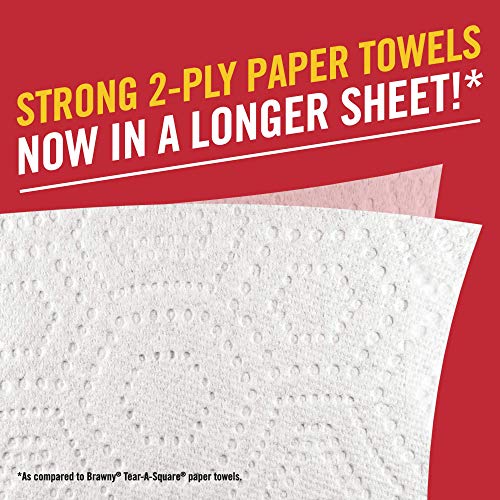 Brawny 8 Count (Pack of 1) / White / 1 Paper Towels