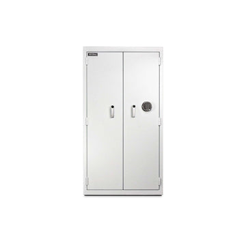 Mesa Safe Pharmacy Safe by Mesa Safe Co. – 16"L x 32"W x 60"H, Alloy Steel, White, Model MRX1000E