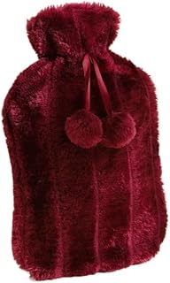 Hot Water Bottle Bag Hotpack for Hand & Feet Warmer Hot and Cold Compress Pain Relief(Claret)