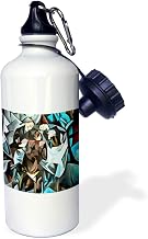3dRose Three Men Playing Cards Geometric Art After Rockline 21 oz Sports Water Bottle