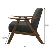 Textured Fabric Accent Chair with Padded Seat by Starlight Canyon Home – Textured, Grey