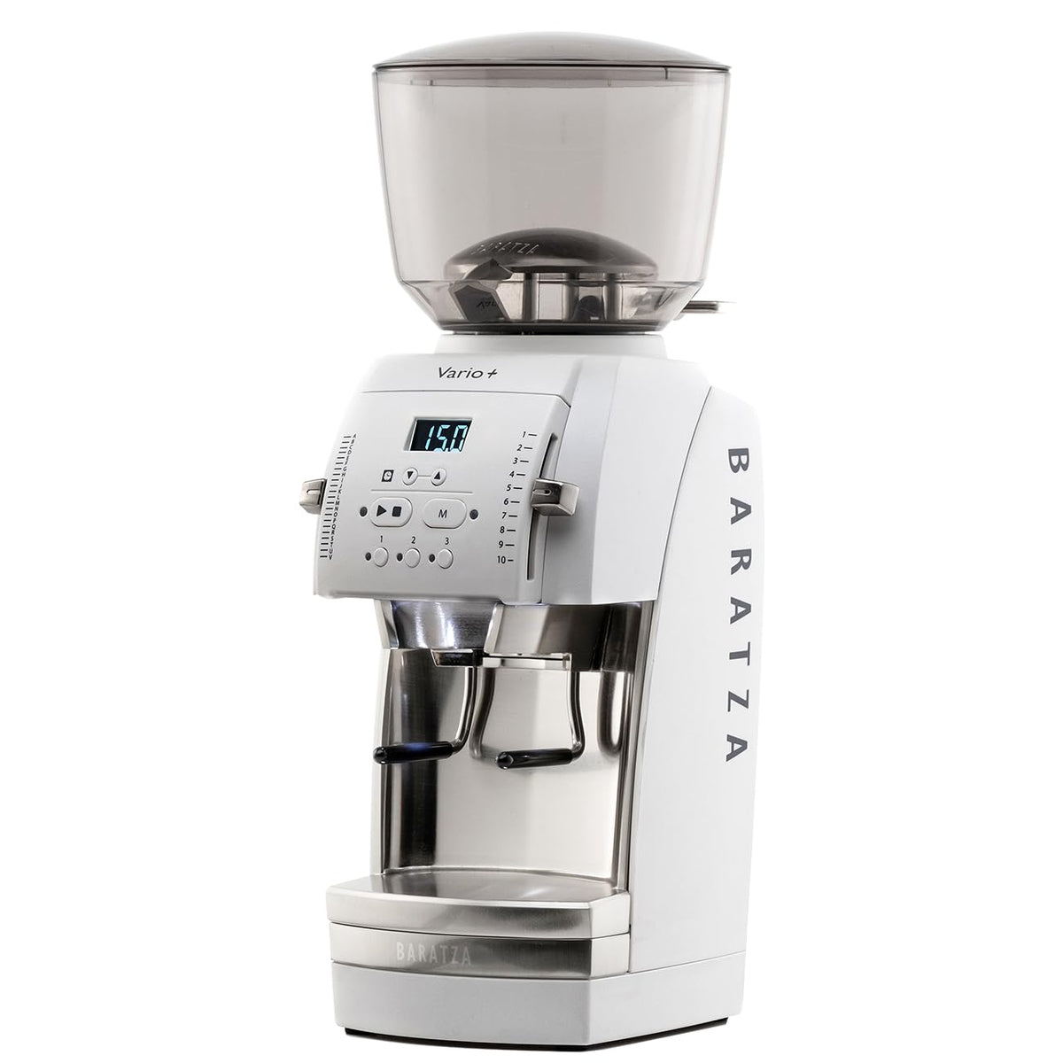 Vario+ Flat Ceramic Burr Grinder (White) by Baratza – 5.1 x 7.1 x 14.2 inches, 300.0 grams, Plastic, White, Model ZCG888WHT1BUC1A