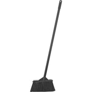 Upright Dust Pan & Lobby Broom Combo Kit by Global Industrial – 36"L x 13"W x 4"H, Plastic, Black, Model 261790