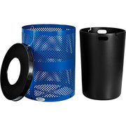 Global Industrial Blue / Industrial / 36.0 gallons Outdoor Trash Cans