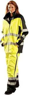 OccuNomix Breathable Rain Jacket w/Hood, Yellow, M