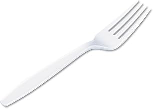 Dixie 7.13" Heavy-Weight Polystyrene Plastic Fork by GP PRO (Georgia-Pacific), White, FH217, (Case of 1,000), 1 Box/Case