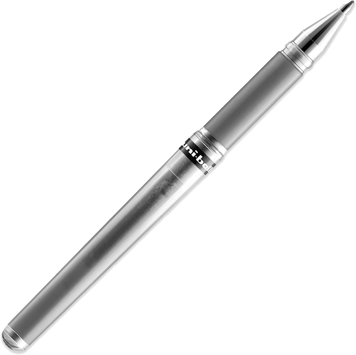 146811 "Signo Um-153" Gel Pen - Silver by Uni-Ball – Plastic, Metallic Silver, Model F803520 S