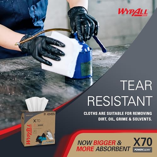 Wypall 96 Count (Pack of 10) / White / X70 Medium Duty Cloths Disposable Wipes