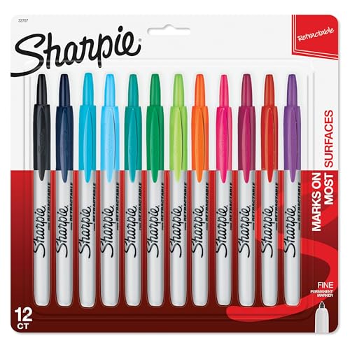 Sharpie 12 Count (Pack of 1) / 12 Count Assorted / Assorted Permanent Markers