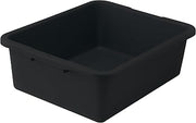 Winco 7" Black Heavy-Duty Bus Box Dish Tub for Restaurants