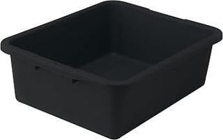Winco 7" Black Heavy-Duty Bus Box Dish Tub for Restaurants