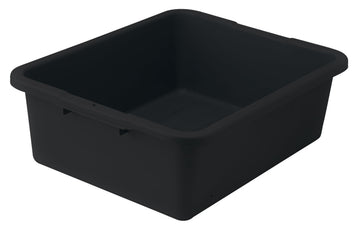 7" Black Heavy-Duty Bus Box Dish Tub for Restaurants by Winco – 7", Plastic, Black, Model PLW-7K