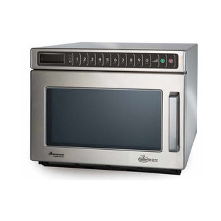 Heavy-Duty Countertop Commercial Microwave Oven with Touchpad System for Kitchen Food Preparation | 0.6 Cu Ft Capacity | 13-1/2"H x 16-1/2"W x 21-5/8"D by AMANA – Model HDC212