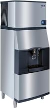Manitowoc Indigo NXT Series HB Regular Cube Style 30" Ice Maker - 509 lb/Day, 180 lb Hotel Bin w/Water Dispenser
