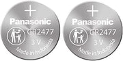 Panasonic CR2477 3V Lithium Cell Battery (Pack of 2)