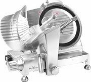 eurodib Commercial Deli Slicer, 10" Stainless Blade, 120V – HBS250L | Belt drive, integrated blade sharpener, Perspex protector guard, waterproof shut-off, adjustable slice thickness