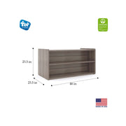 Toddler Shelf Storage by Tot Mate – 1 count (pack of 1), Elm, Model TM2224A.0W92