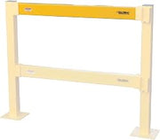 Global Industrial Steel Lift-Out Guard Rail, Light Duty, 3'L, Yellow