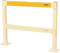 Global Industrial Steel Lift-Out Guard Rail, Light Duty, 3'L, Yellow