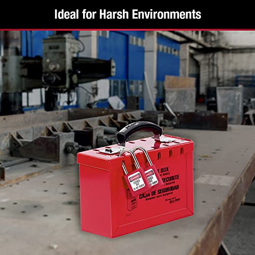 Master Lock 12 Padlock Capacity / Red / Industrial Devices