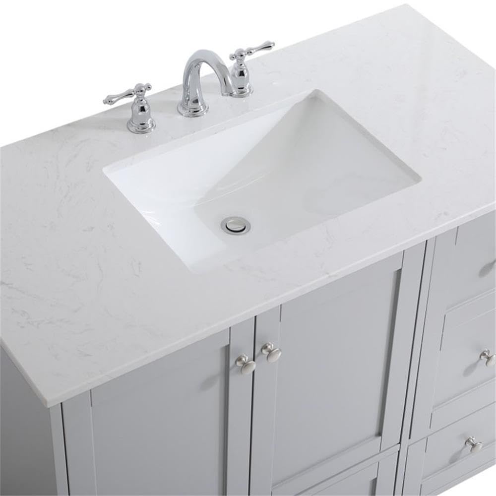 Elegant Decor 42" - Single / Grey / Traditional Bathroom Vanities