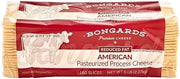 Bongards Yellow Reduced Fat Pasteurized Process American Cheese Slices, 5 Pound, 6 Pack Case, Made with Real Cheese