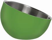 HUBERT Serving Bowl Green Stainless Steel with Double Walls Angled - 9 1/2 Dia