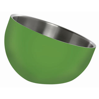 Serving Bowl Green Stainless Steel with Double Walls Angled - 9 1/2 Dia by HUBERT – Stainless Steel, Green, Model TBD-2-GREEN