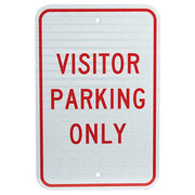 Visitor Parking Only by National Marker Company – 8mm x 2 8mm