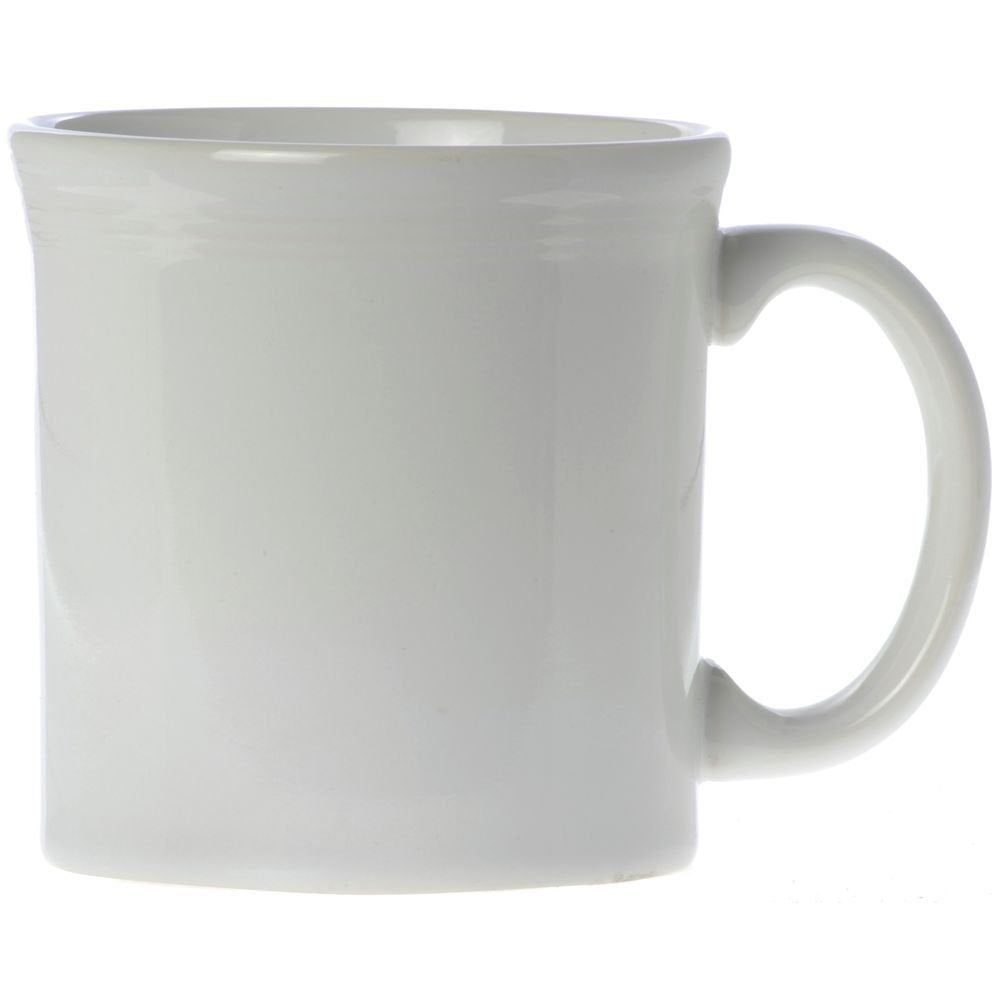 China 570100 Fiesta White 12 oz Java Mug - 12 / CS by Homer Laughlin – 12 ounce, China, White, Pack of 12, Model HL570100