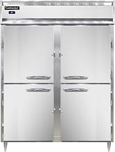DL2RE-SA-HD Designer Line Extra-Wide Two Section Reach In Refrigerator, 57" W, Stainless Exterior & Half-Height Doors